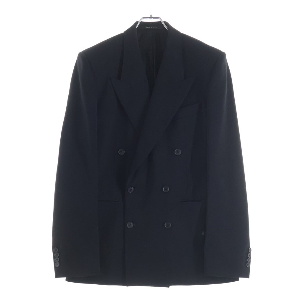 BALENCIAGA(バレンシアガ) 23SS Garde Robe Jacket 725195 TNT03 ガルドローブ ダブルブレストテーラードジャケット ブラック