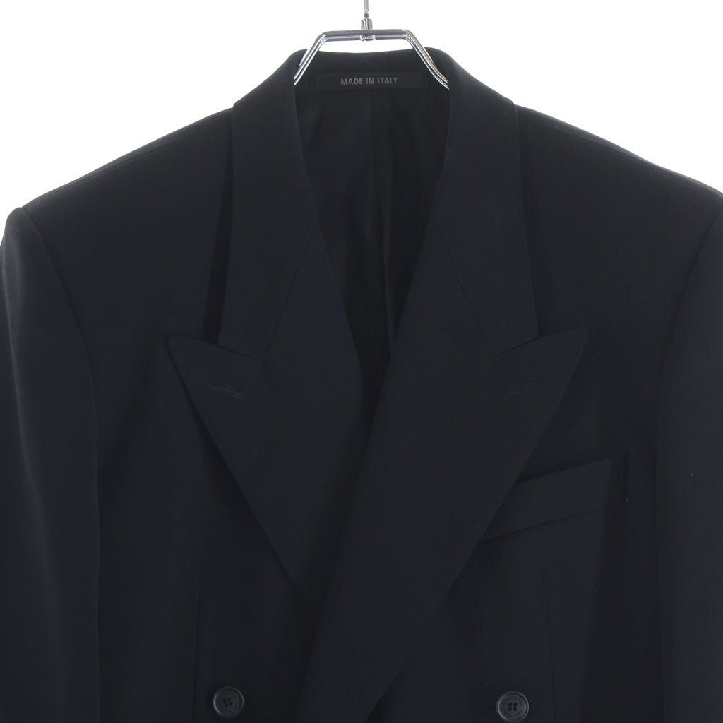BALENCIAGA(バレンシアガ) 23SS Garde Robe Jacket 725195 TNT03 ガルドローブ ダブルブレストテーラードジャケット ブラック