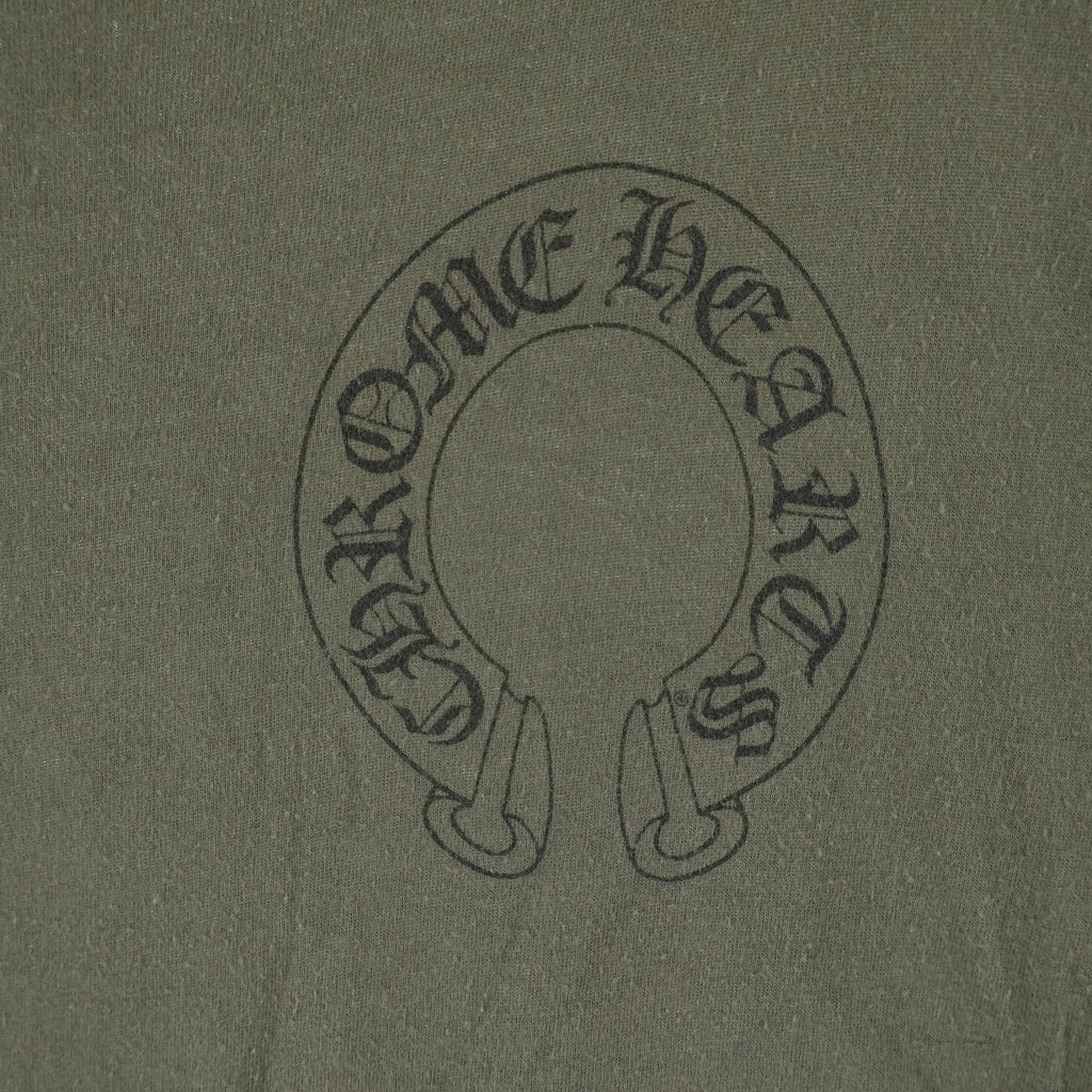 CHROME HEARTS(クロムハーツ) OLD Back Cemetery Cross S/S Tee オールド バックセメタリークロス 半袖Tシャツ カーキ レディース