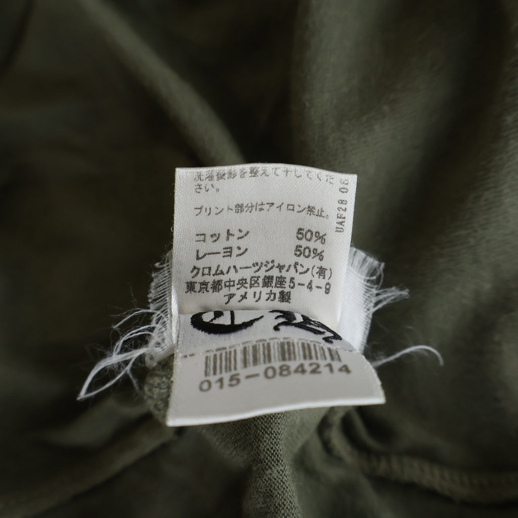 CHROME HEARTS(クロムハーツ) OLD Back Cemetery Cross S/S Tee オールド バックセメタリークロス 半袖Tシャツ カーキ レディース