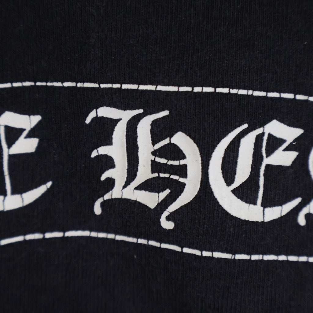 CHROME HEARTS(クロムハーツ) OLD オールド 袖英字ロゴ バックスクロールラベルプリント長袖Tシャツ ブラック