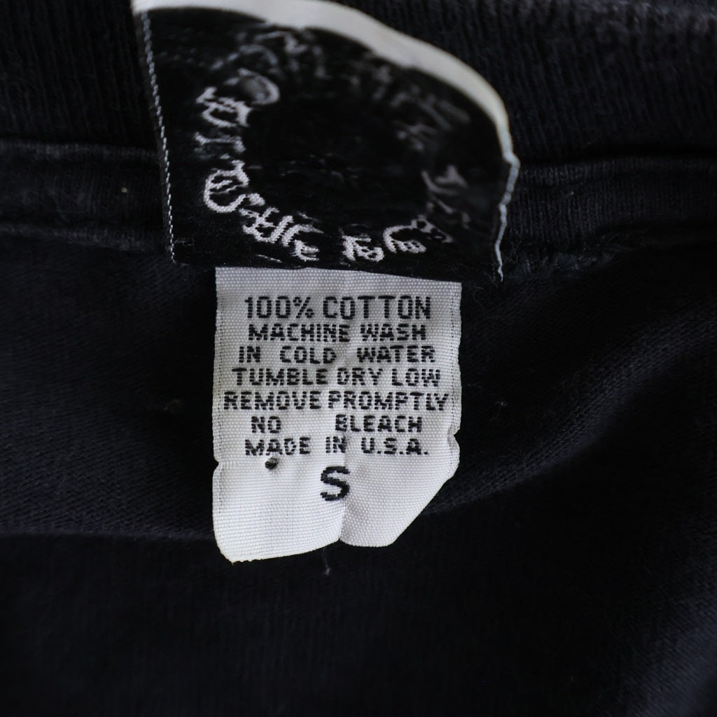 CHROME HEARTS(クロムハーツ) OLD オールド 袖英字ロゴ バックスクロールラベルプリント長袖Tシャツ ブラック