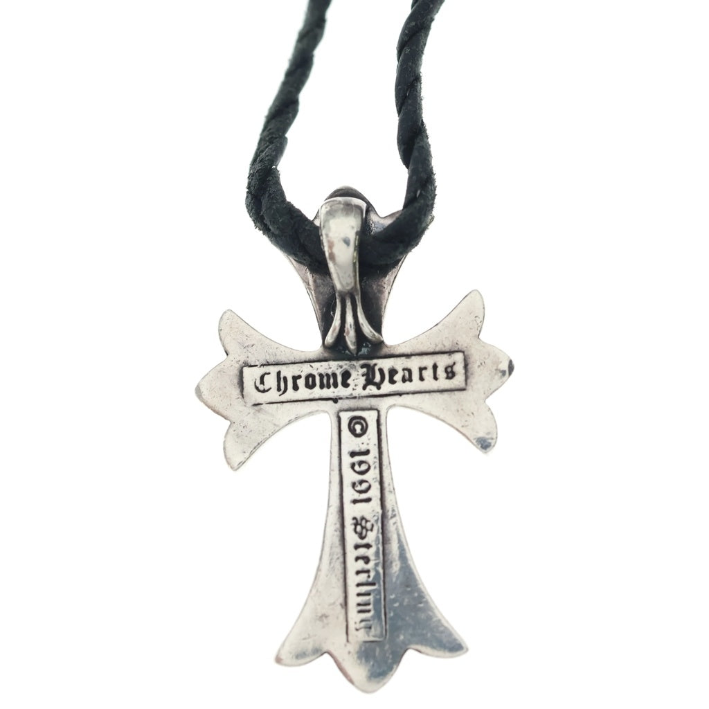 CHROME HEARTS(クロムハーツ) CH CRS SMLスモールCHクロス BC ボロチップブレイド ネックレス シルバー BCA220