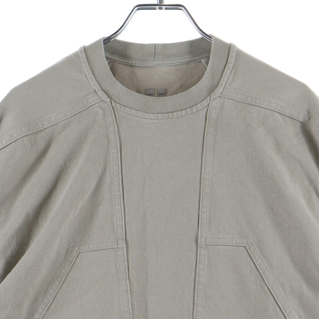Rick Owens(リックオウエンス) 24SS Splintered Peter T-Shirt クルーネックスウェットトレーナー RU01D3278 BA ベージュ RU01D3278 BA