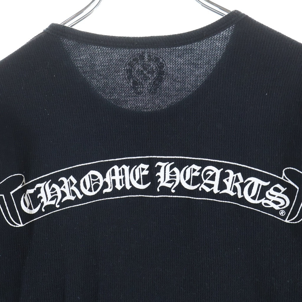 CHROME HEARTS(クロムハーツ) Thermal Arm Cross L/S Tee サーマル アームクロスプリント長袖Tシャツ ブラック/ホワイト