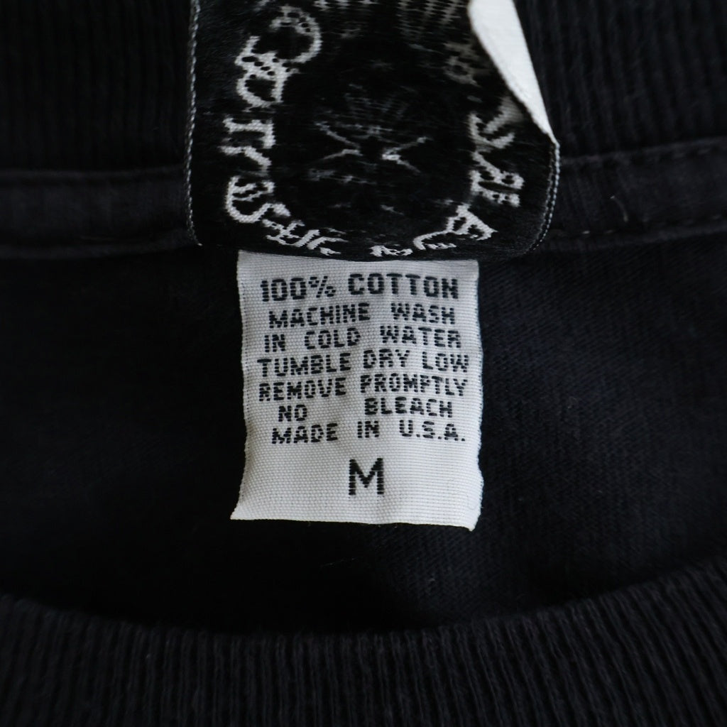 CHROME HEARTS(クロムハーツ) OLD CH SCROLL LOGO L/S TEE スクロールロゴ アームプリント長袖Tシャツ ブラック