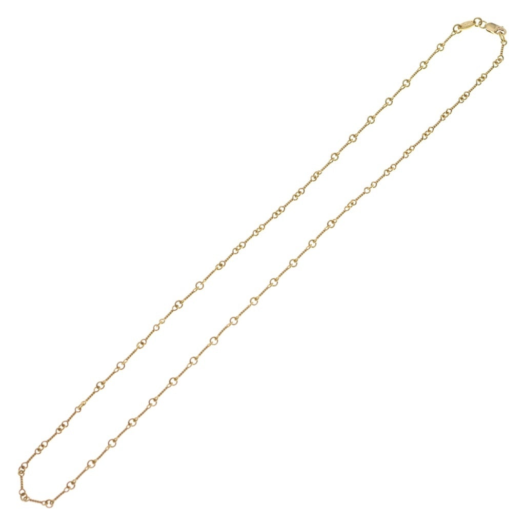 CHROME HEARTS(クロムハーツ) 22K NECKCHAIN T18 ツイストチェーンネックレス 18inch ゴールドBCA014 -