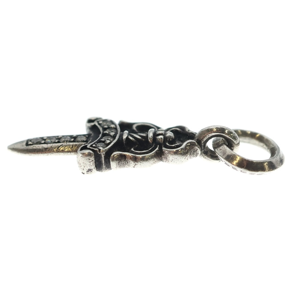 CHROME HEARTS(クロムハーツ) #5 DAGGER P/DIA #5ダガーチャーム PAVEダイヤ ペンダントトップ シルバー ー
