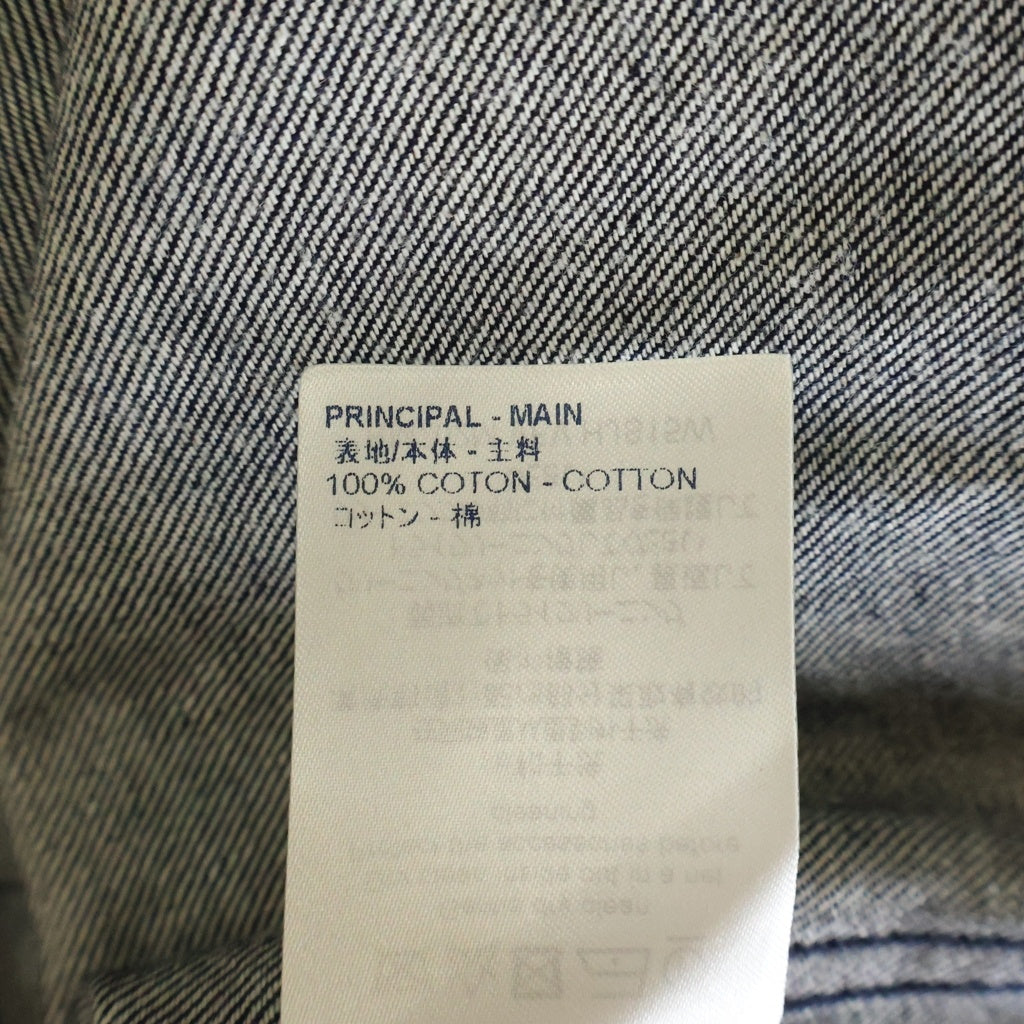 LOUIS VUITTON(ルイヴィトン) 20AW LVリーフ ベースボール半袖デニムジャケット インディゴ RM202M VFV HJS15W