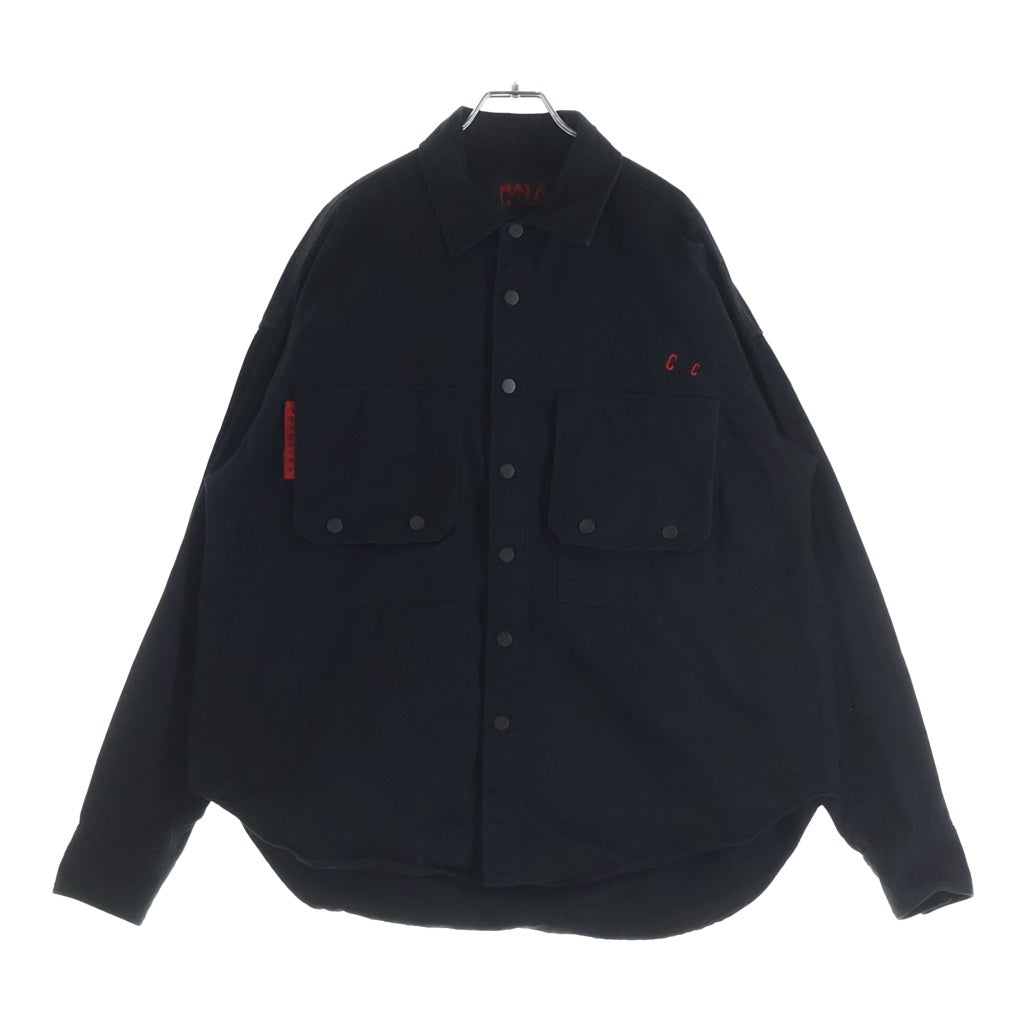 cvtvlist(カタリスト) STENCIL SHIRTS JACKET 2201090201 ステンシルシャツジャケット ブラック