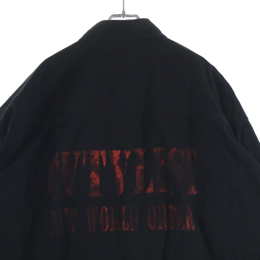 cvtvlist(カタリスト) STENCIL SHIRTS JACKET 2201090201 ステンシルシャツジャケット ブラック