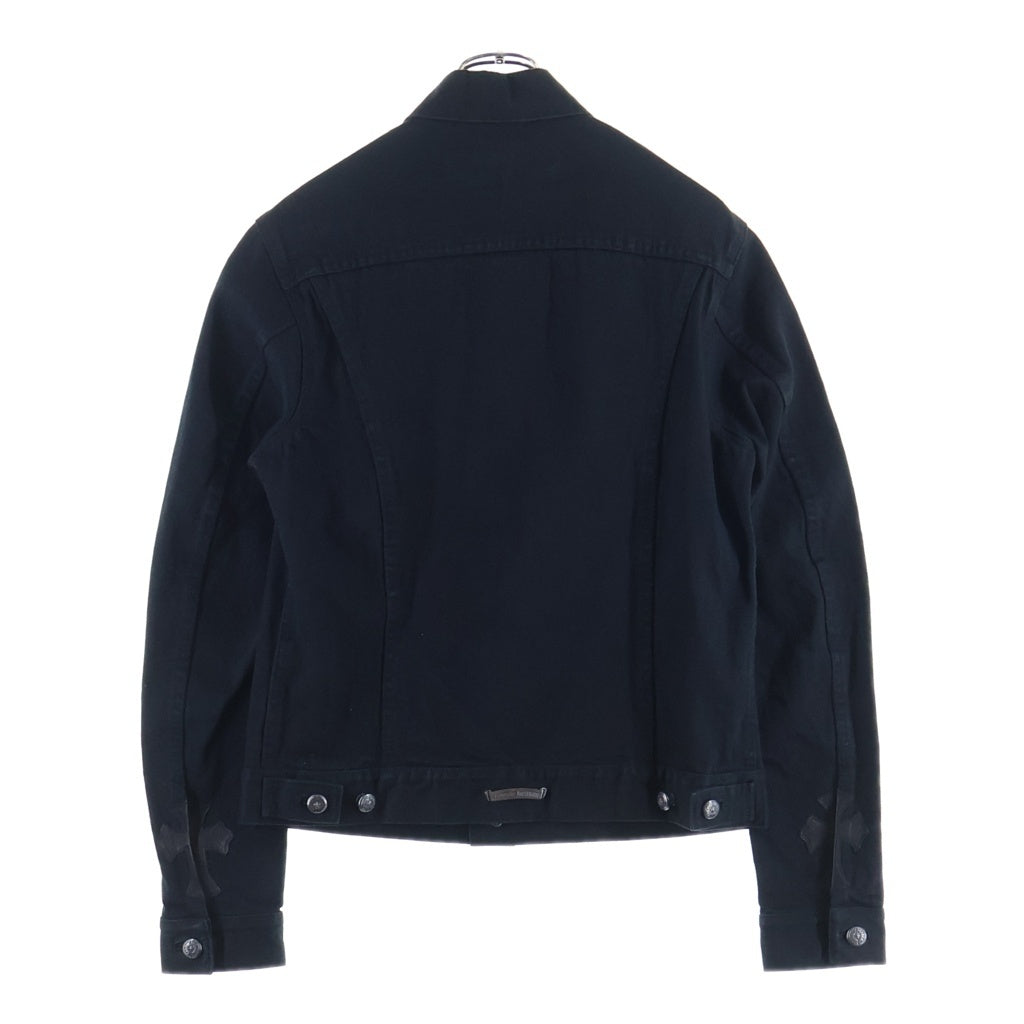 CHROME HEARTS(クロムハーツ) DENIM JACKET デニムジャケット 袖クロスパッチ ブラック -