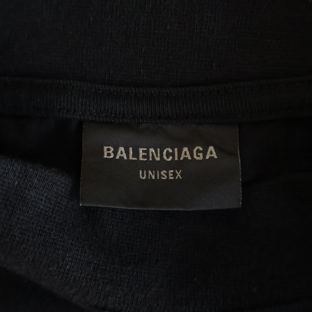 BALENCIAGA(バレンシアガ) DARKWAVE TEE メタルロゴ ダークウェブ 半袖Tシャツカットソー 739028 TPVN5 ブラック