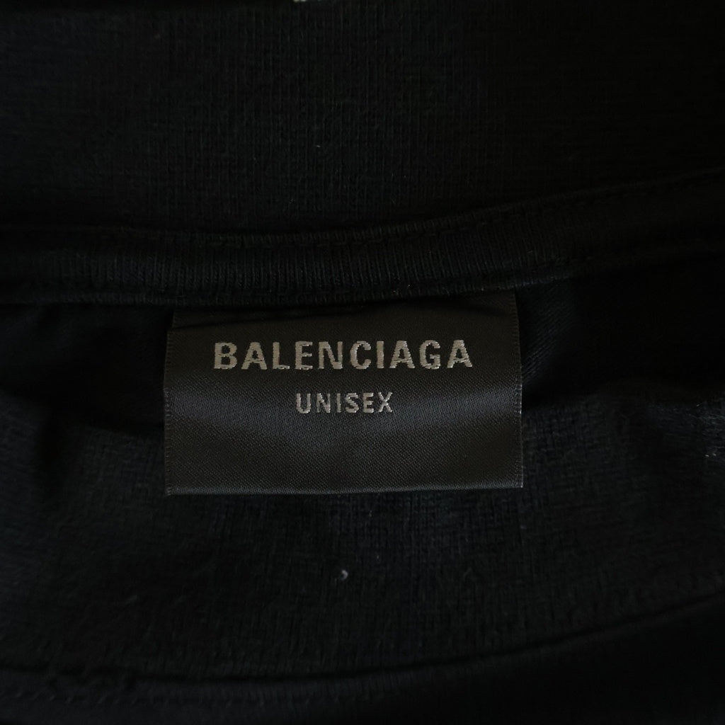 BALENCIAGA(バレンシアガ) DARKWAVE TEE メタルロゴ ダークウェブ 半袖Tシャツカットソー 739028 TPVN5 ブラック