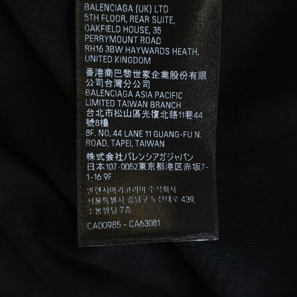 BALENCIAGA(バレンシアガ) DARKWAVE TEE メタルロゴ ダークウェブ 半袖Tシャツカットソー 739028 TPVN5 ブラック