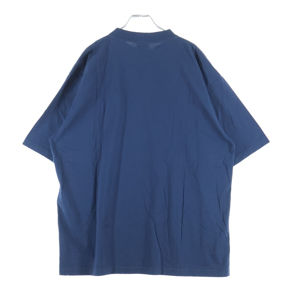 BALENCIAGA(バレンシアガ) 25SS BB LOGO TEE ロゴ刺繍半袖Tシャツ ネイビー764235 TSVC9