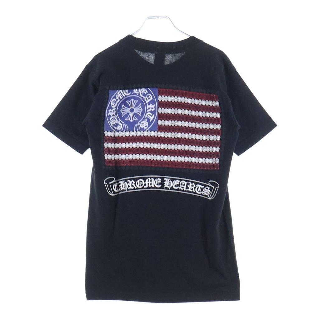CHROME HEARTS(クロムハーツ) American Flag Dagger Tee アメリカンフラッグダガー 半袖Tシャツカットソー ブラック