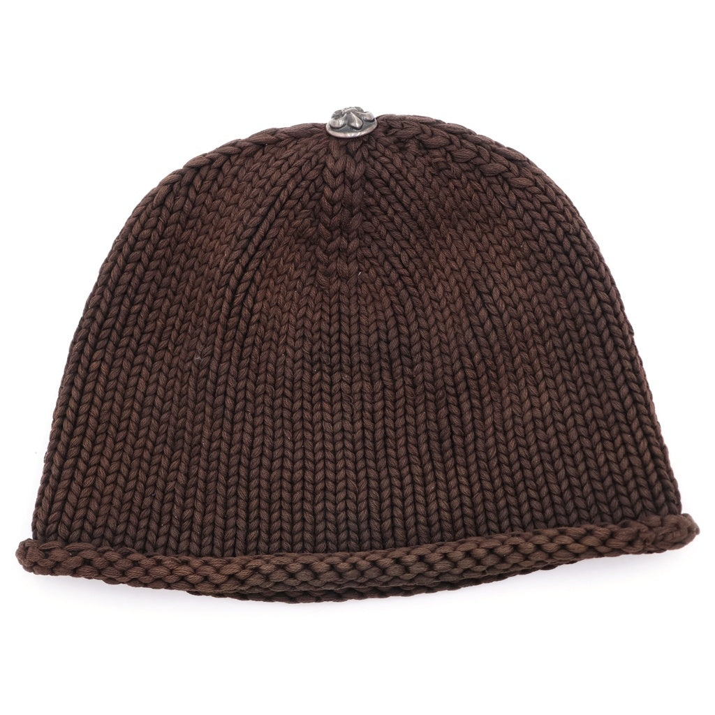 CHROME HEARTS(クロムハーツ) BEANIE CASH BS FLARE BSフレアパッチ ニットビーニー キャップ 帽子 ブラウン/ブラック