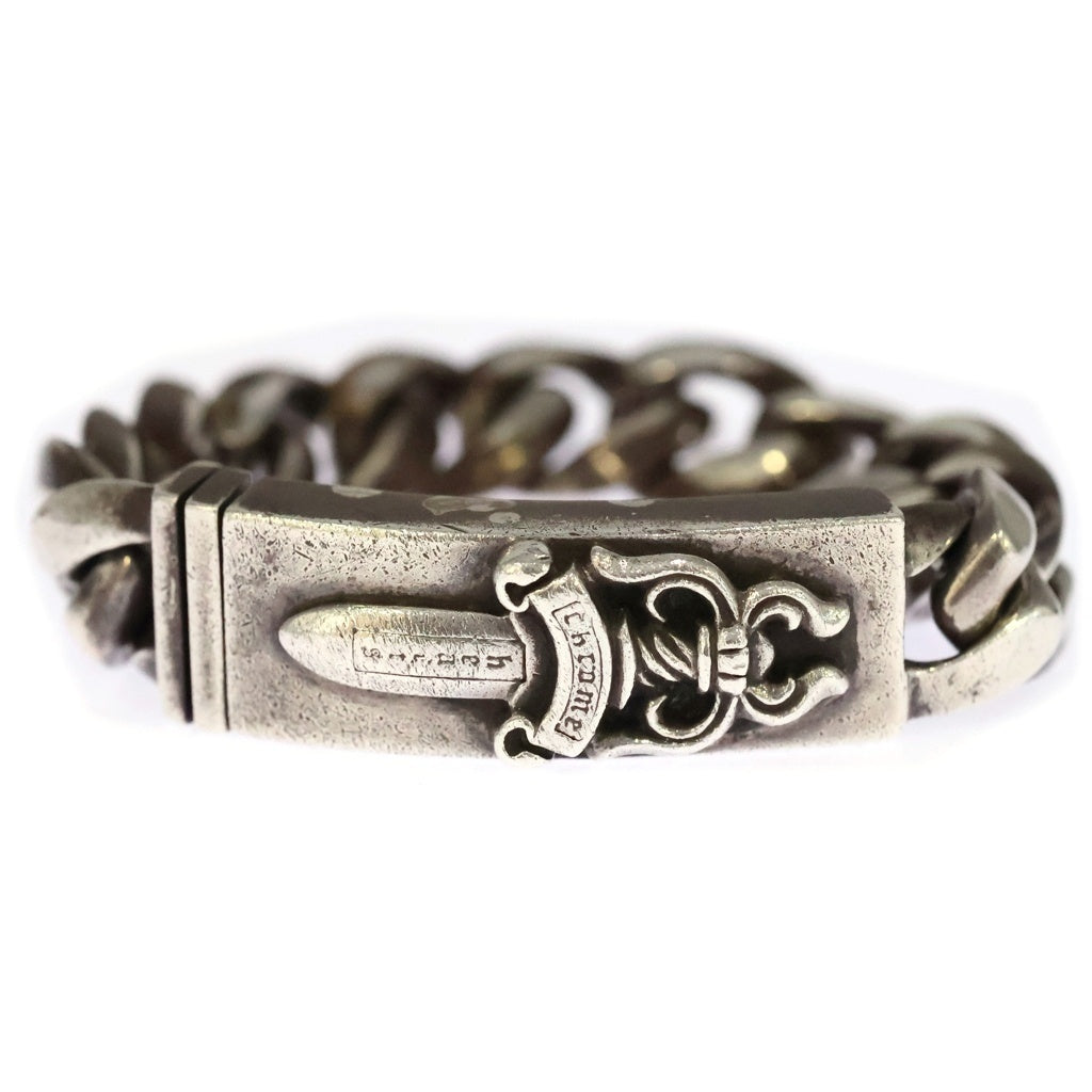 CHROME HEARTS(クロムハーツ) ID DAGGER ダガーIDクラシックリンクブレスレット 11LINK シルバー BCA156 -
