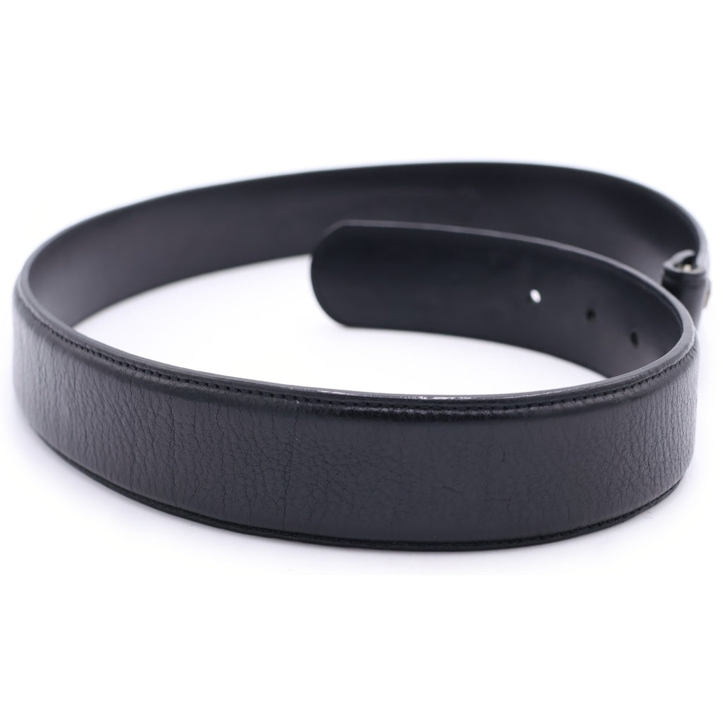 CHROME HEARTS(クロムハーツ) 1.5 STRAP 1.5インチ ホースシューリベッツ レザーベルトストラップ ブラック -