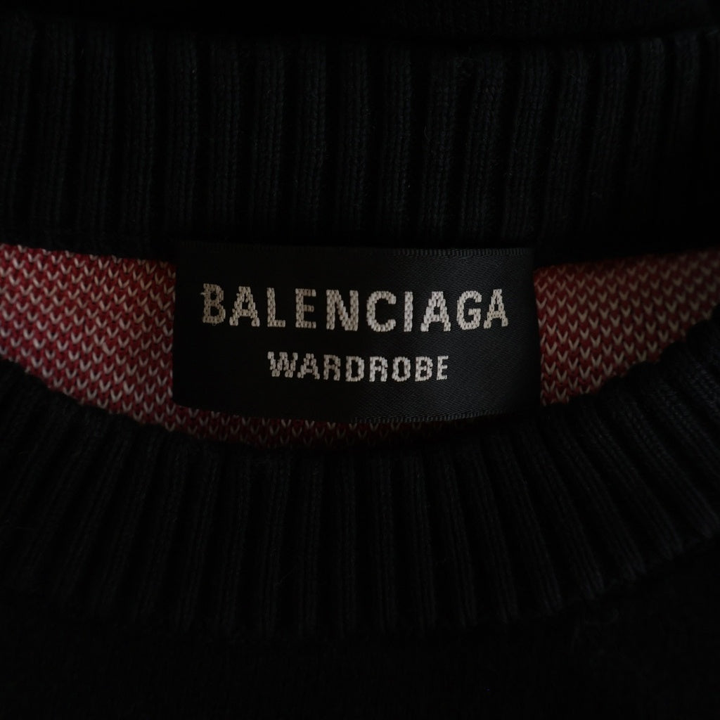 BALENCIAGA(バレンシアガ) WARDROBE ポリティカルキャンペーン 675292 T3176 クルーネックセーター ブラック