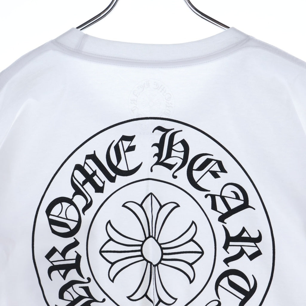 CHROME HEARTS(クロムハーツ) HORSESHOE S/S TEE ホースシュープリント ポケット半袖Tシャツ カットソー ホワイト ‐