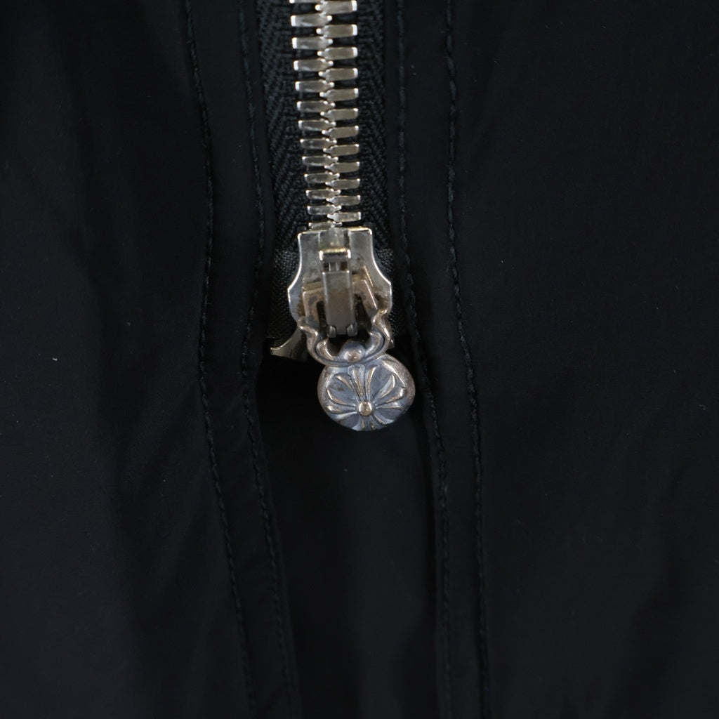 CHROME HEARTS(クロムハーツ) MISSING LNK NYLN ダガージップナイロンコート ブラック -