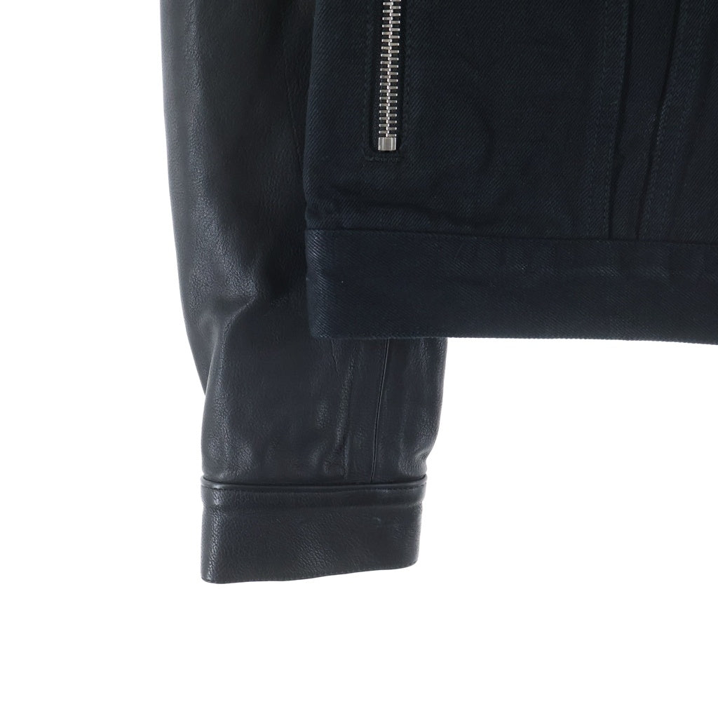 CHROME HEARTS(クロムハーツ) DNM LTHR SLV FLRENEEフレアニーデニムジャケット ブラック -