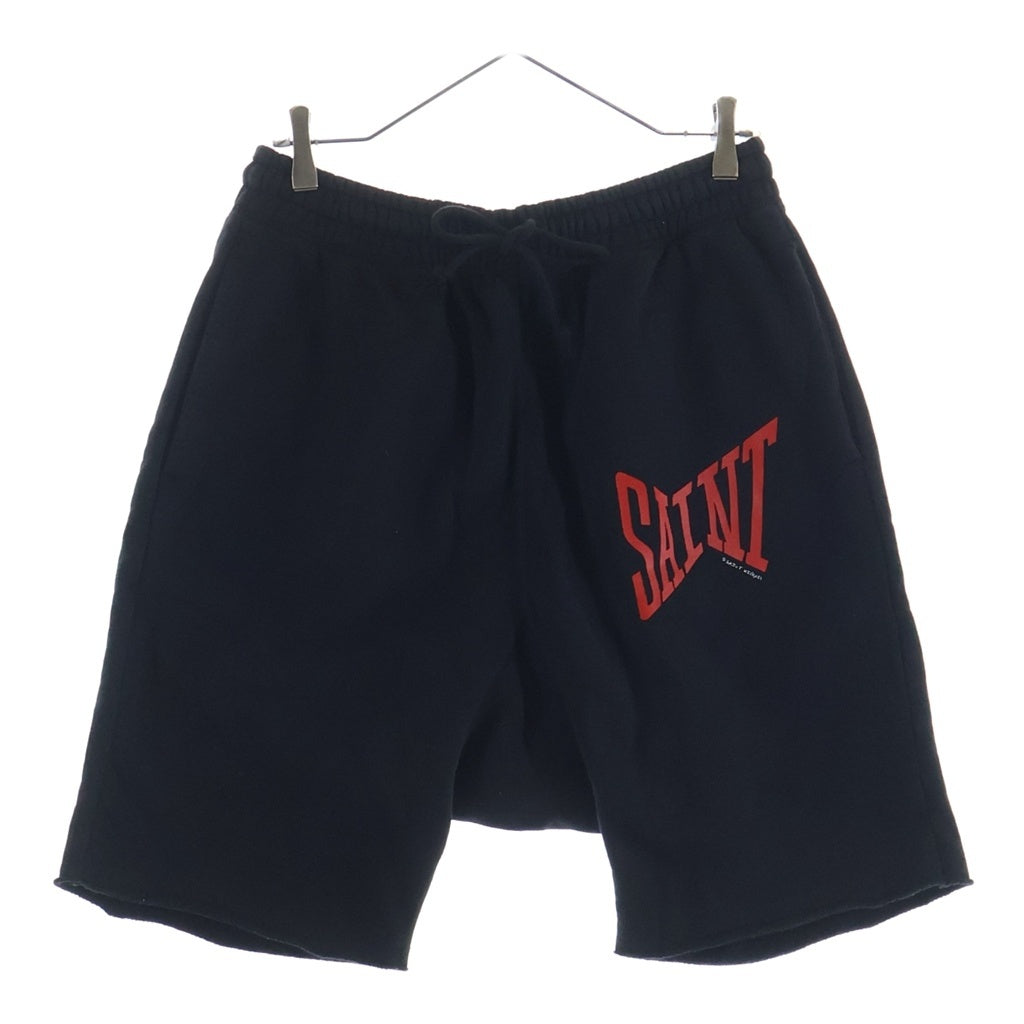 SAINT MICHAEL(セントマイケル) 21SS Sweat Shorts Logo ロゴスウェットショーツ ブラック SM-S21-0000-038