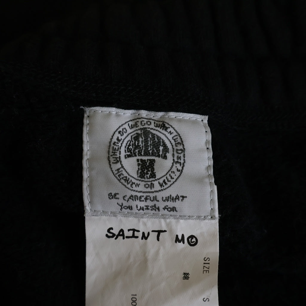 SAINT MICHAEL(セントマイケル) 21SS Sweat Shorts Logo ロゴスウェットショーツ ブラック SM-S21-0000-038