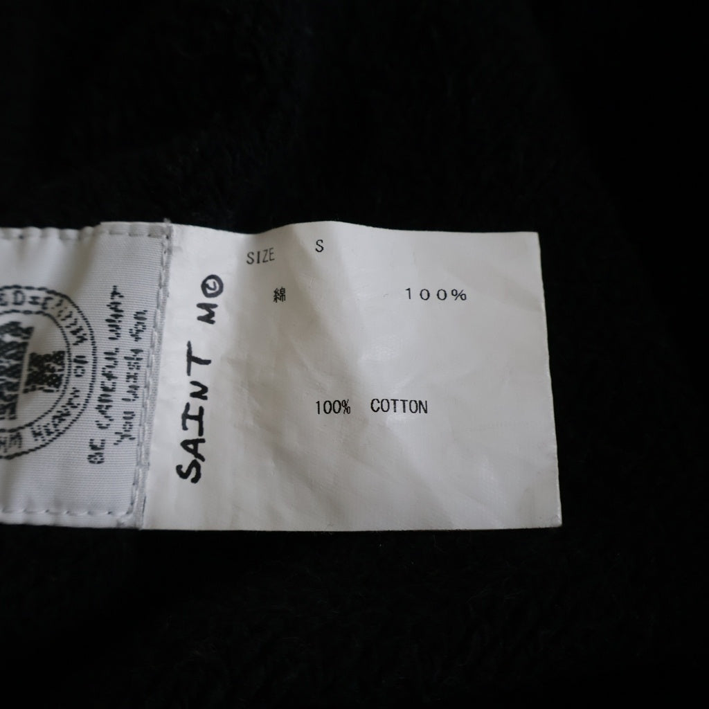 SAINT MICHAEL(セントマイケル) 21SS Sweat Shorts Logo ロゴスウェットショーツ ブラック SM-S21-0000-038