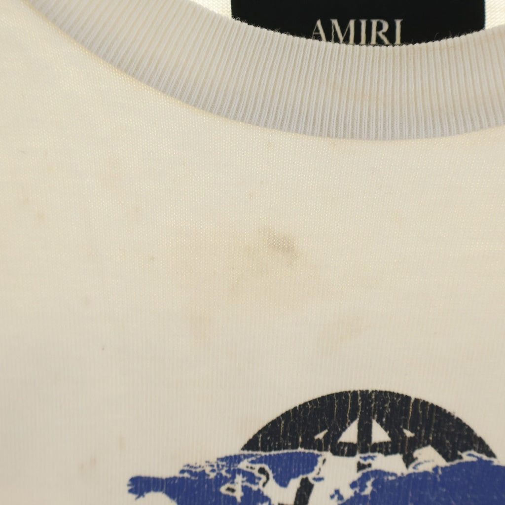 AMIRI(アミリ) 25AW AMIRI NIGHTS フロントロゴプリント クルーネック半袖Tシャツ ベージュ SRANJYTE1207