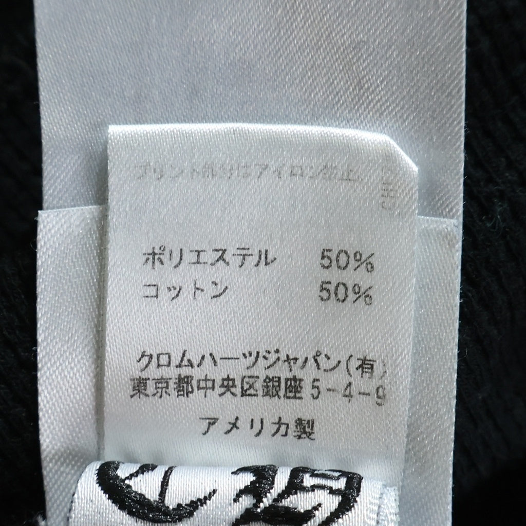 CHROME HEARTS(クロムハーツ) Horseshoe Thermal L/S Tee ホースシュー サーマル アームフローラルクロス ロングカットソー 長袖Tシャツ ブラック -