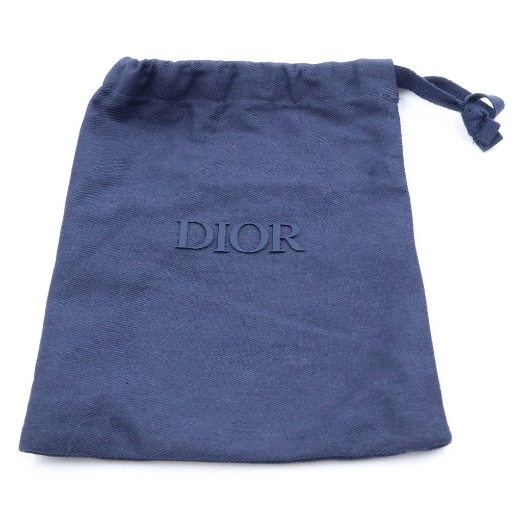 DIOR(ディオール) CD DIAMOND CANVAS TRIFOLD WALLET ダイヤモンドキャンバストゥライフォウルドウォレット グレー -