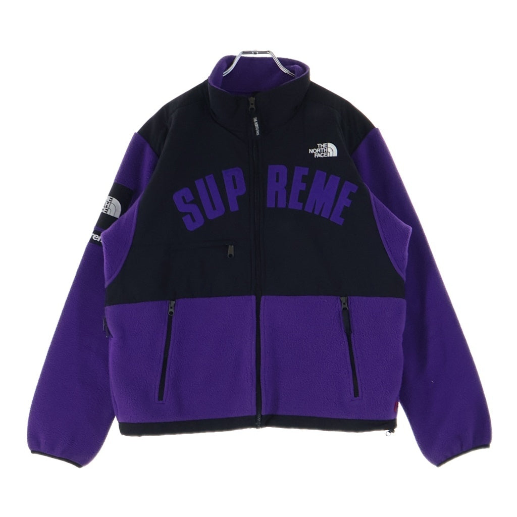 SUPREME(シュプリーム) ×THE NORTH FACE Arc Logo Denali Fleece Jacket アークロゴ デナリ フリースジャケット NA11903I パープル/ブラック