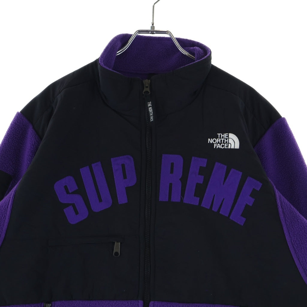SUPREME(シュプリーム) ×THE NORTH FACE Arc Logo Denali Fleece Jacket アークロゴ デナリ フリースジャケット NA11903I パープル/ブラック