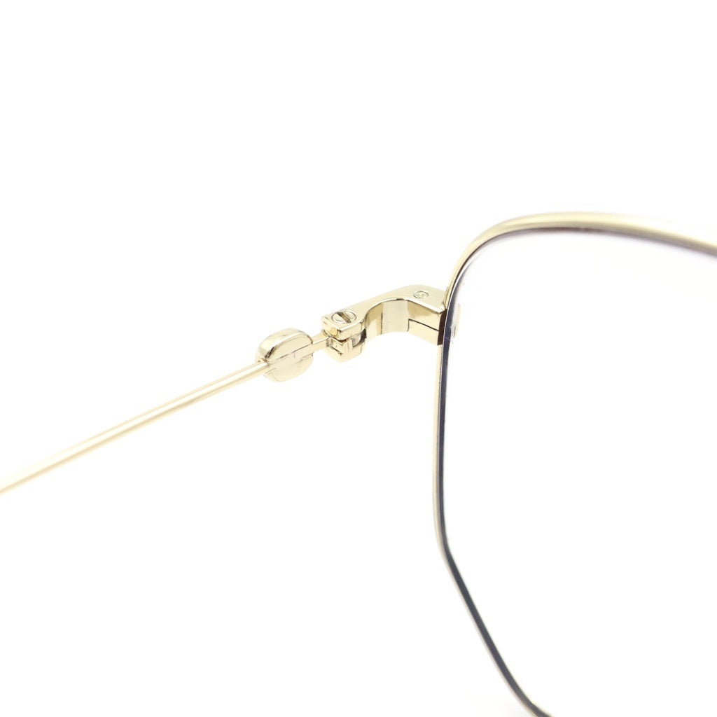 GUCCI(グッチ) スクエアフレームメタルサングラス 眼鏡 アイウェア ゴールド GG0396S