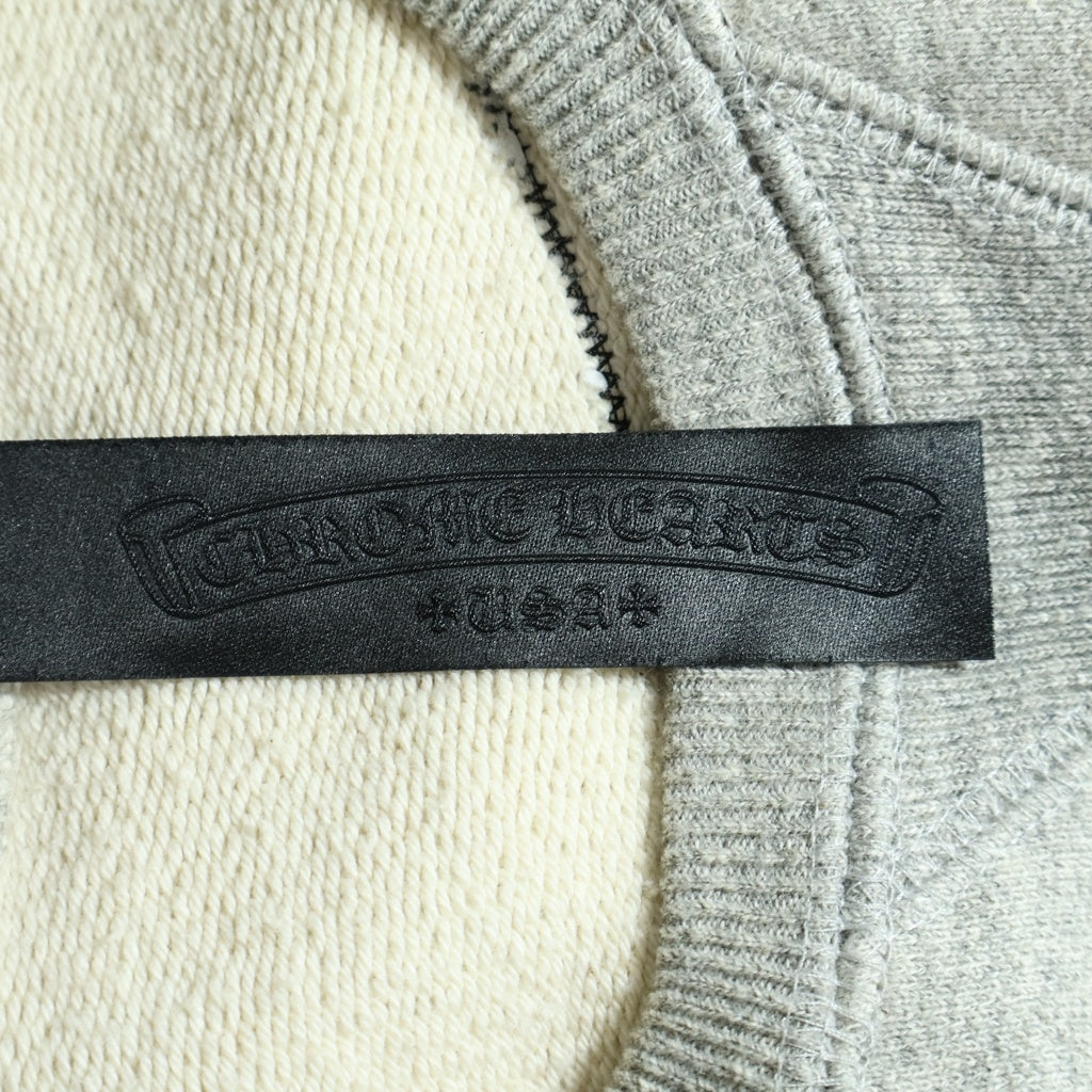 CHROME HEARTS(クロムハーツ) 7-11 Y NOT CH Applique Embroidery アップリケ刺繍クルーネック スウェットシャツ トレーナー グレー