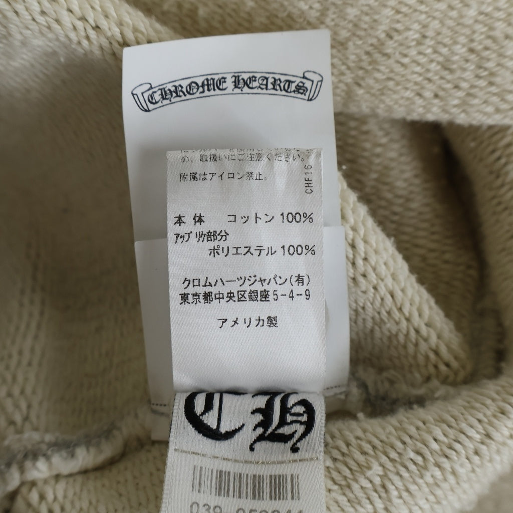CHROME HEARTS(クロムハーツ) 7-11 Y NOT CH Applique Embroidery アップリケ刺繍クルーネック スウェットシャツ トレーナー グレー