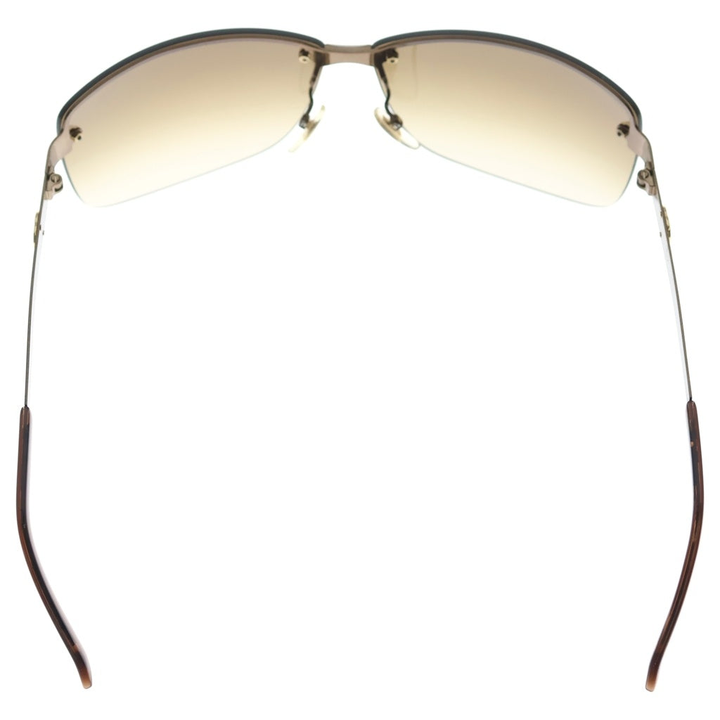 GUCCI(グッチ) ロゴプレート リムレス サングラス 眼鏡 ブラウン GG4235