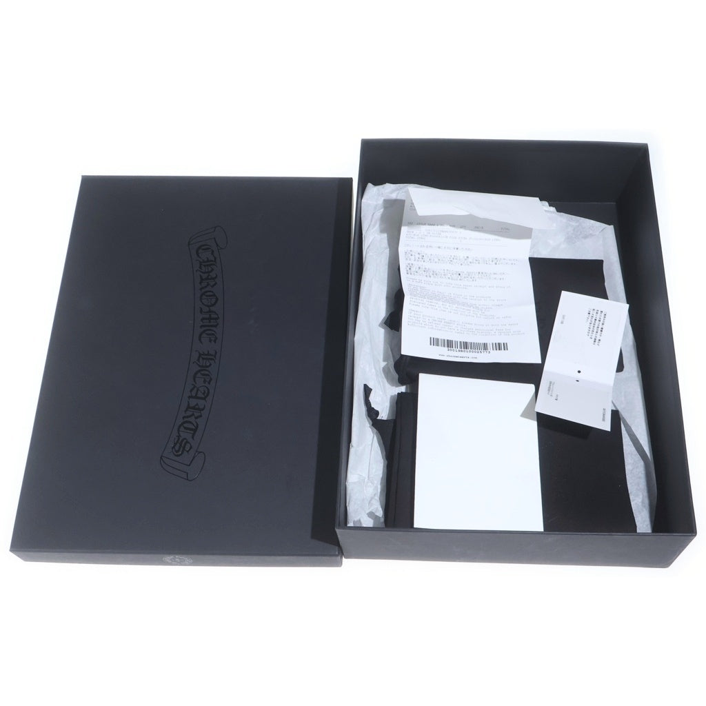 CHROME HEARTS(クロムハーツ) CH SLIDE LEATHER CHプラスパッチレザーサンダル ブラック