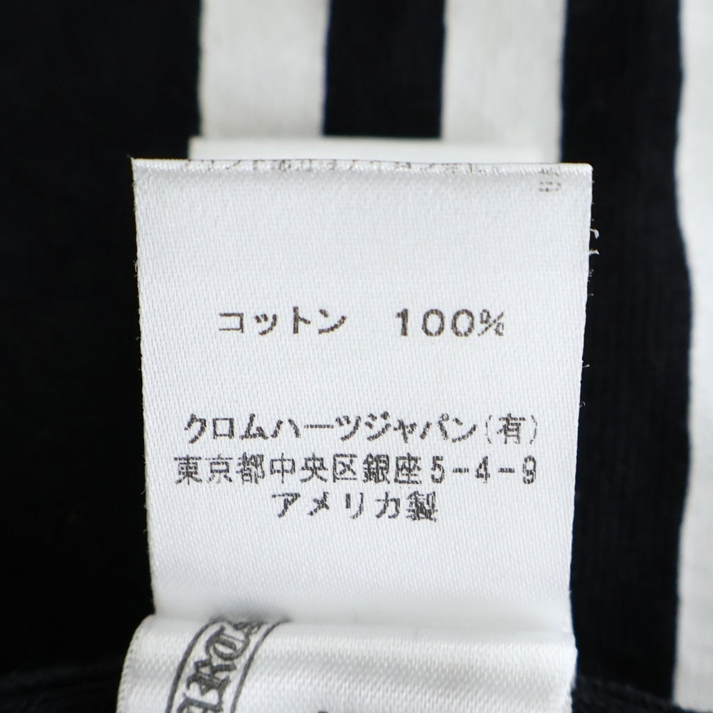 CHROME HEARTS(クロムハーツ) RS3 CROSS L/S TEE ヴァーティカルロゴ アールエススリー 半袖クルーネックカットソー ブラック