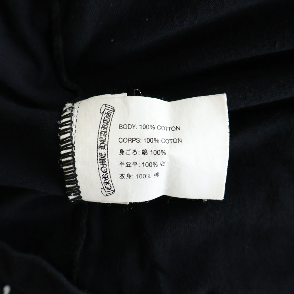 CHROME HEARTS(クロムハーツ) CH Plus S/S CHプラス バックスクロールプリント 半袖Tシャツカットソー ブラック
