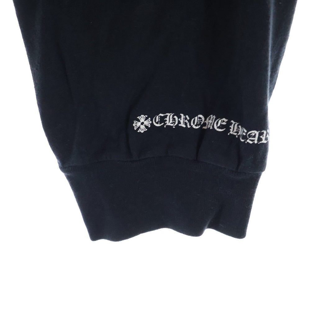 CHROME HEARTS(クロムハーツ) CH Cross L/S CHクロス バックスクロール 長袖Tシャツカットソー ブラック