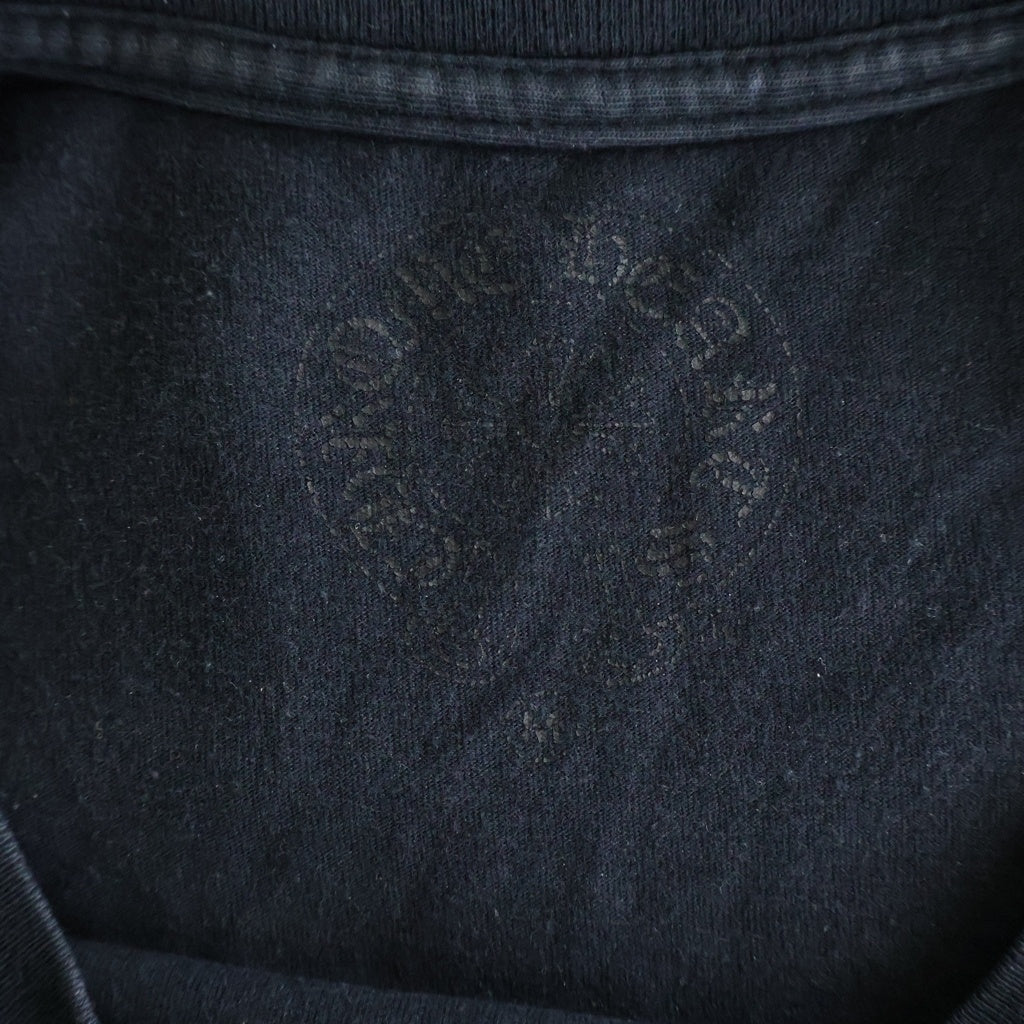 CHROME HEARTS(クロムハーツ) CH Cross L/S CHクロス バックスクロール 長袖Tシャツカットソー ブラック