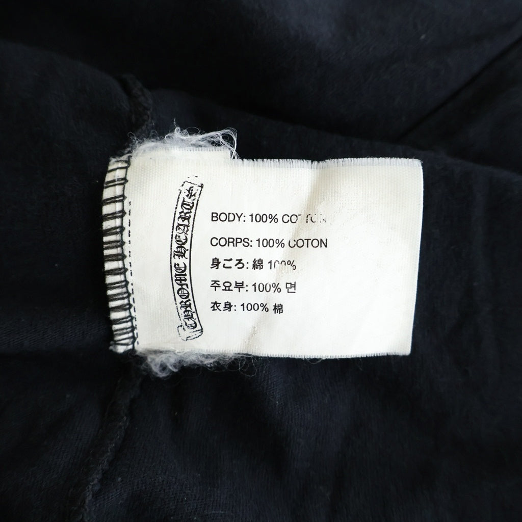 CHROME HEARTS(クロムハーツ) CH Cross L/S CHクロス バックスクロール 長袖Tシャツカットソー ブラック