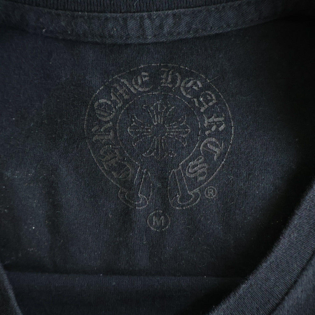 CHROME HEARTS(クロムハーツ) VINE DAGGER S/S バックアーチロゴ ヴァインダガープリント 半袖Tシャツカットソー ブラック