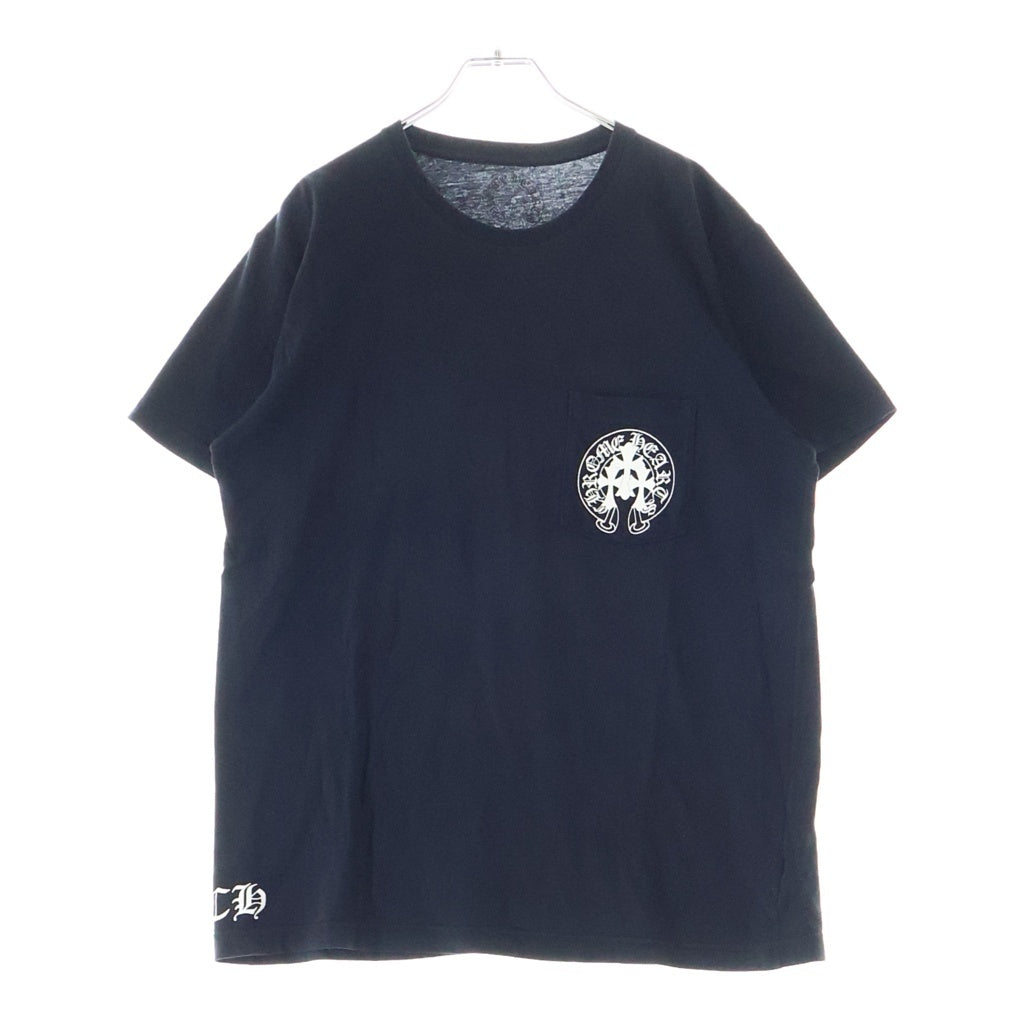 CHROME HEARTS(クロムハーツ) TRIPLE CROSS S/S バックトリプルクロスプリント 半袖Tシャツカットソー ブラック