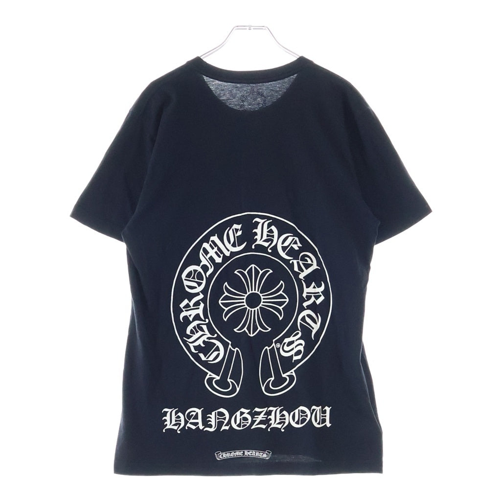 CHROME HEARTS(クロムハーツ) HANGZHOU S/S 杭州限定 バックホースシュープリント 半袖Tシャツカットソー ブラック