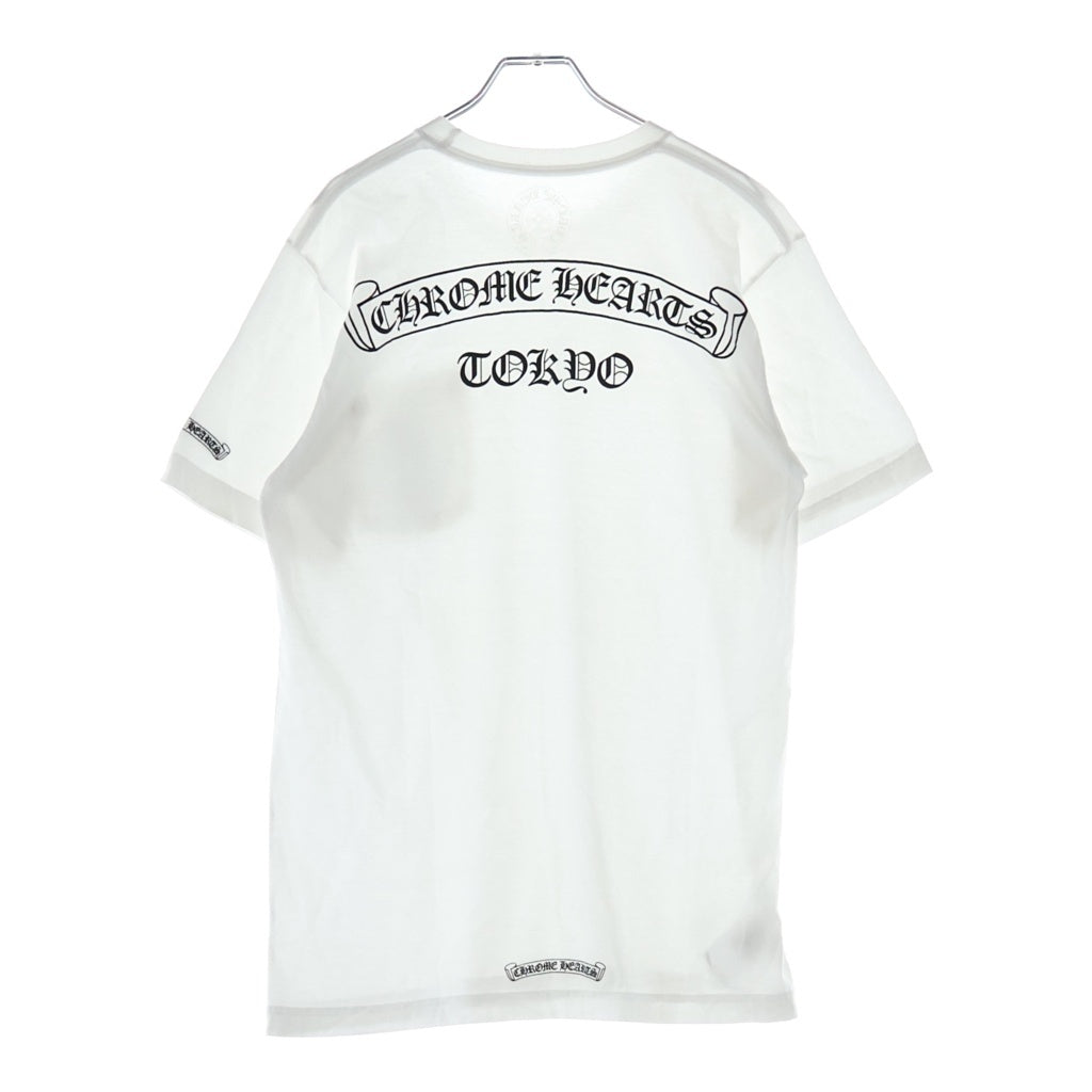 CHROME HEARTS(クロムハーツ) Scroll Label S/S 東京限定 バックスクロールラベルプリント 半袖Tシャツカットソー ホワイト